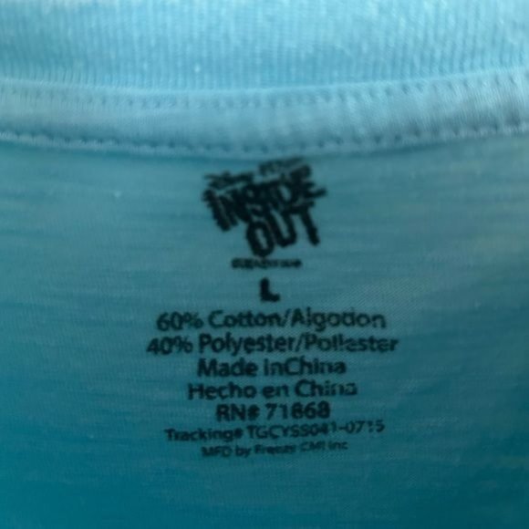 Pixar Inside Out Sz Girls Large Joy & Sadness Graphic T-Shirt - Picture 6 of 12